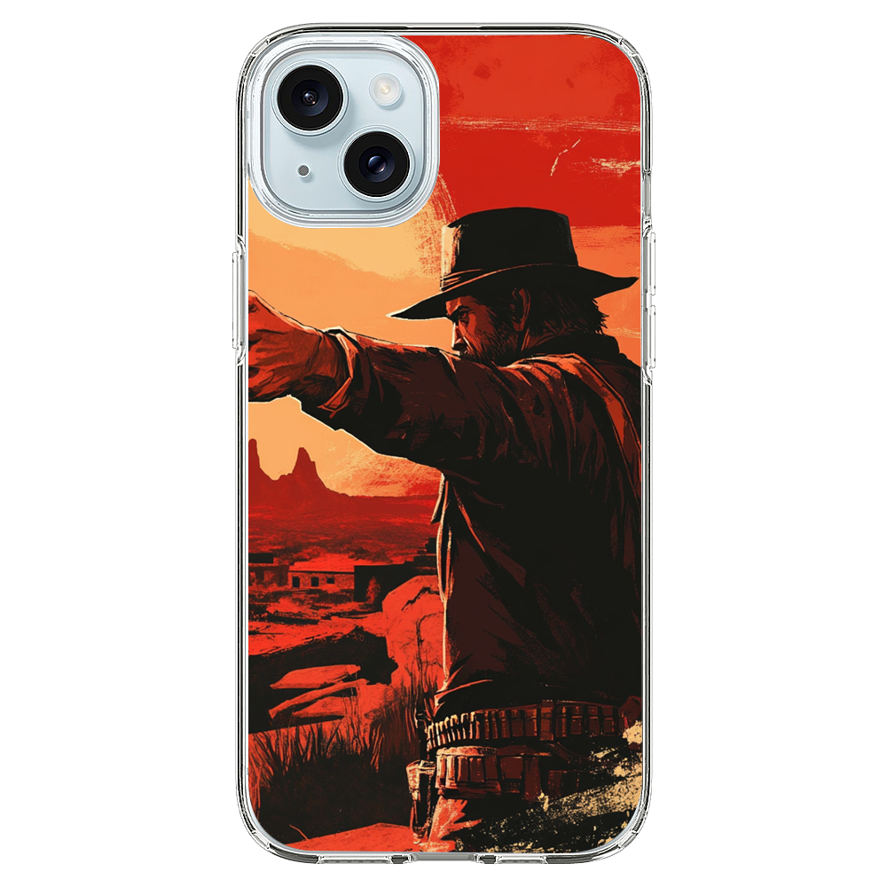 Red Dead Redemption Character Gazing Phone Case