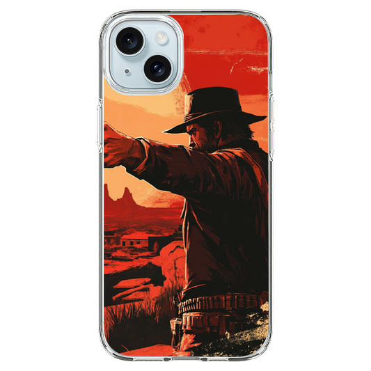 Red Dead Redemption Character Gazing Phone Case