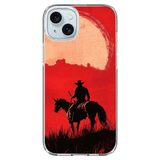 Red Dead Redemption Character Sitting on Horse Phone Case